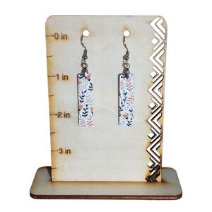 Autumn Bloom Bar Acrylic Drop Earrings